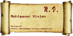 Mehlmauer Vivien névjegykártya