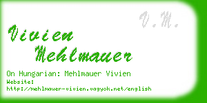 vivien mehlmauer business card